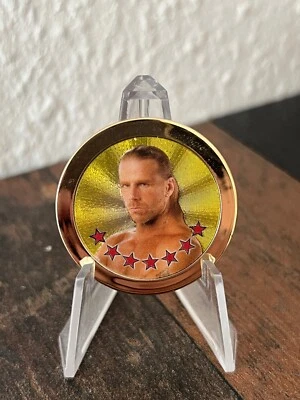 Shawn Michaels Level 7 Gold #G5 - Topps WWE Power Chipz 2009 - Image 1 of 2