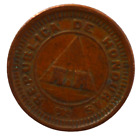 REPUBLIC OF HONDURAS 1919 1 CENTAVO PYRAMID WORLD COIN