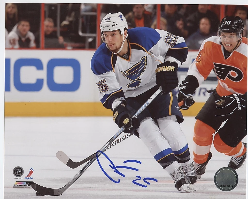 CHRIS STEWART ST LOUIS BLUES SIGNED 8x10 PHOTO w/ COA Foto 1 de 1