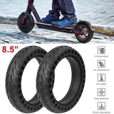 MARKENLOS 1/2Stk Vollgummi Reifen 8,5 Zoll für Xiaomi Mi Mijia M365 Pro2 1S Lite E-Scooter