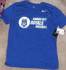 NEU NIKE MLB Kansas City Royals Baseball T-Shirt Herren L Large blau NEU Neu mit Etikett - Bild 1 von 1