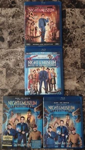 Night at the Museum Trilogy Battle Secret Blu-ray DVD Lot 6-Disc Set w Slipcover - Picture 1 of 1