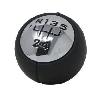 VINCIANN Pomello manopola cambio manuale 5 marce nero silver per Citroen C4 Picasso BOF8