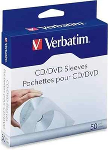 Compact Disc CD DVD Paper Sleeves Cover Case White Envelope 50 Pcs FREESHIPPING - Picture 1 of 2