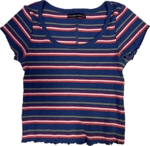 Abercrombie & Fitch Damen kurz gestreiftes Oberteil Gr. S - Bild 1 von 2