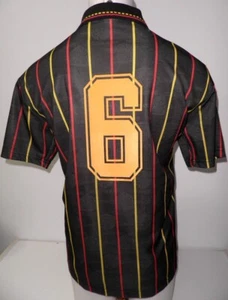 RC LENS camiseta negra auténtica Olympic Ligue 1995 1996 maillot noir 95-96 - Imagen 1 de 5