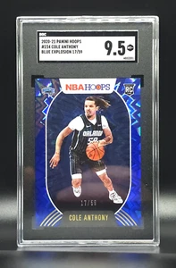 COLE ANTHONY 20-21 PANINI HOOPS BLUE EXPLOSION ROOKIE RC 17/59 SGC 9.5 - Picture 1 of 2