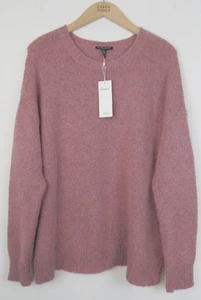 Suéter para mujer Eileen Fisher S sobre lana rosa y mohair $398 nuevo con etiquetas - Imagen 1 de 7