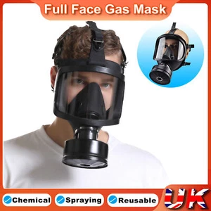 Chemical Gas Mask Full Face Soviet Military Respirator With 1PC 40mm Filter UK - Picture 1 of 14