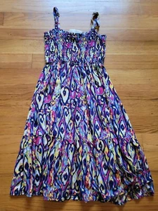 Mädchen Sommerkleid verstellbare Träger Muster Rüschen Bobbie Brooks Gr. XS (4/5) - Bild 1 von 3