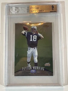 1998 Peyton Manning ROOKIE Finest Super Bowl Jumbo #6 BGS 9/10 Pop 5 Non Higher - Picture 1 of 4