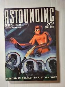 Astounding Stories Magazine December 1939 Discord in Scarlet Vogt Smith - Picture 1 of 8