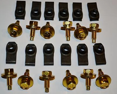 1960 thru 1970 Ford Fender Bolt Kit Bolt kit With U nuts 24pcs - Image 1 of 3
