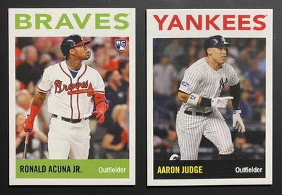 2018 Topps Throwback Thursday TBT Set#35 - 6 Card Set - Acuna, Judge, + - Image 1 of 4