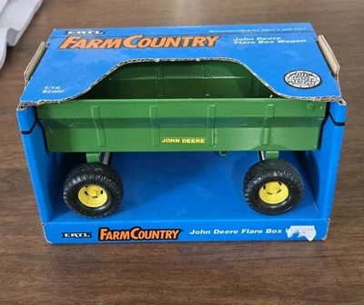 Vintage 1994 ERTL John Deere Steel Flare Box Wagon 1/16 Scale NIB  - Image 1 of 4