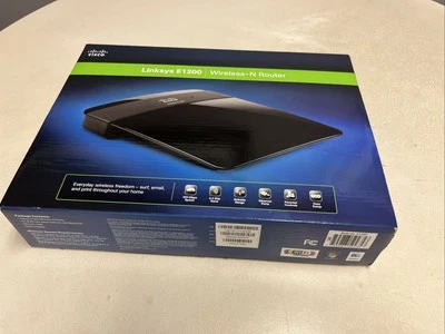 Cisco Linksys E1200 Wireless-N300 802.11n Router WiFi 4 Ethernet Ports - Image 1 of 4