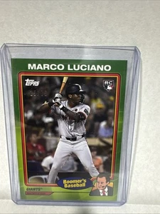 2024 Topps X Chris Berman Boomer's Baseball - Marco Luciano #55 Green /75 (RC) - Picture 1 of 2