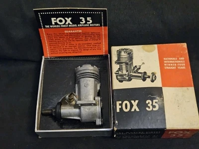 Vintage Fox 35 Stunt Engine NIB – Control Line Model Airplane Motor – New in Box - Image 1 of 4