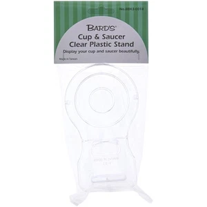 Bard's Clear Cup and Saucer Stand, 2" H x 2.5" W x 5.5" D - Picture 1 of 5
