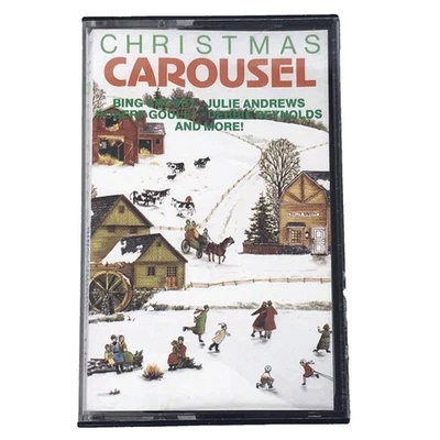 Christmas Carousel CBS Bing Crosby Julie Andrews Andy Williams Cassette Tape - Image 1 of 4