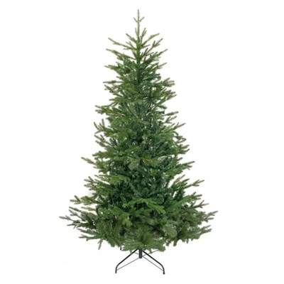 Dellonda DH45 6ft Artificial Realistic Bushy Hinged Christmas Tree 1000 PE/PVC - Image 1 of 4