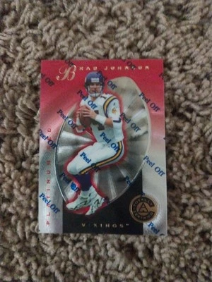 1997 Pinnacle Totally Certified - Brad Johnson #116 Platinum Red /4999 - Image 1 of 2