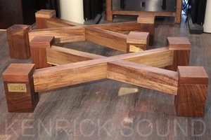 JBL new pair 4345 walnut all solid wood stands - Picture 1 of 3