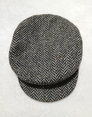 Hanna Hats Pura Nueva Lana Sombrero L Cabbie Newsboy Gorra Plana Irlanda Espiga Bonito Foto 1 de 4