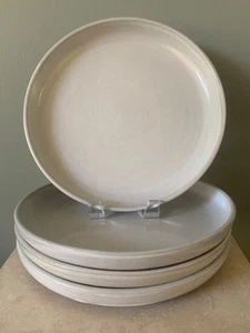 FOUR (4) CB2 Black Clay 11" DINNER PLATES Stoneware Crate & Barrel Dishes Disc'd - Picture 1 of 17