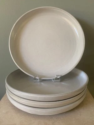 CUATRO (4) PLATOS DE CENA CB2 de arcilla negra de 11" para caja y barril de gres discos Foto 1 de 4