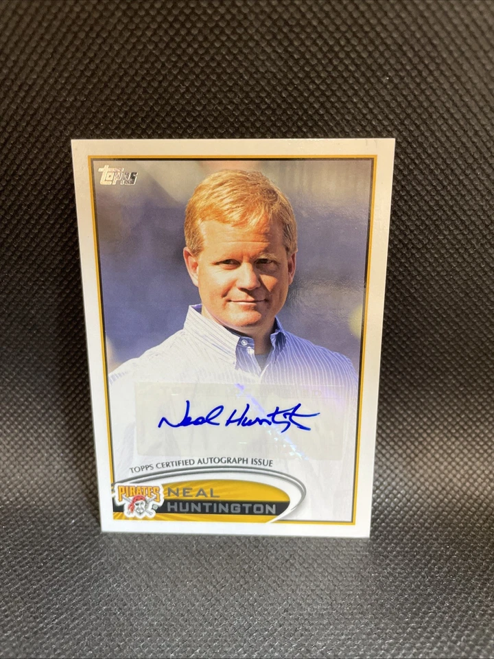 2012 Topps Neal Huntington Certified Autograph Pittsburgh Pirates GM - Image 1 of 3