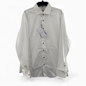 Emanuel Berg NWT James Bonds Formal French Cuff Button Down Shirt Size 44 17.5 - Picture 1 of 9