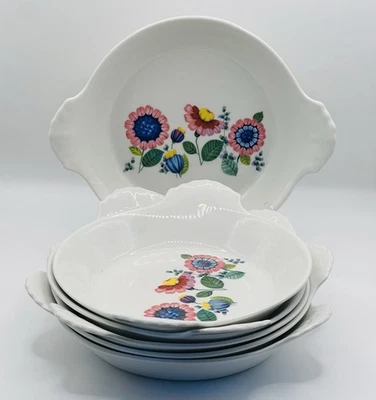 Apilco Porcelain 6 x Gratin Dishes / French / Bakewara / Floral / New / Vintage - Image 1 of 4