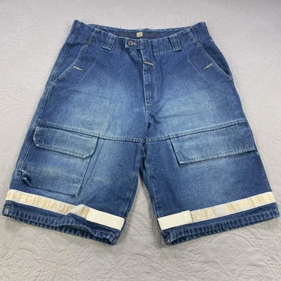 Pantalones Cortos De Colección Marithe Francois Girbaud Para Hombres 36 Azul Carga Denim M+FGIRBAUD Y2K Foto 1 de 4