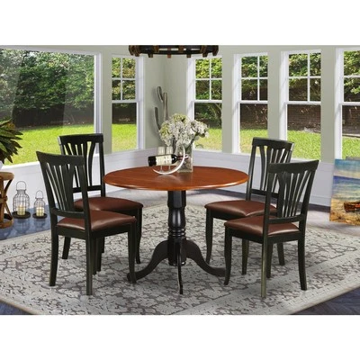 5 PC Kitchen Table Set-dining Table and 4 Kitchen Chairs - Image 1 of 4