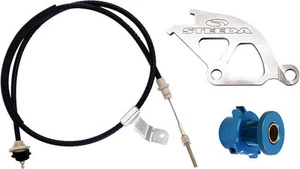 Steeda 555-7040 Clutch Cable with Aluminum Quadrant Adjustable Ford Mustang Kit - Picture 1 of 1