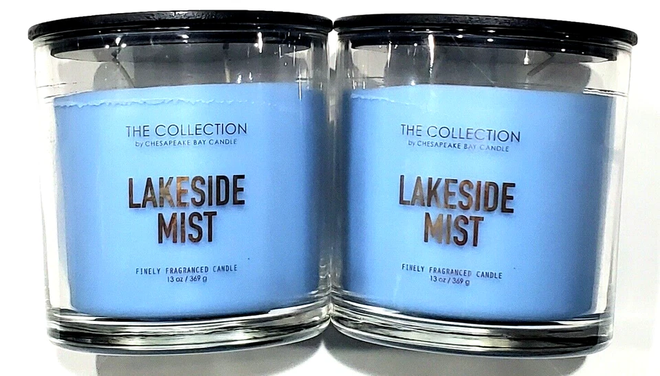 Paquete de 2 velas The Collection Chesapeake Bay Lakeside Mist fragancia fina 13 OZ Foto 1 de 1