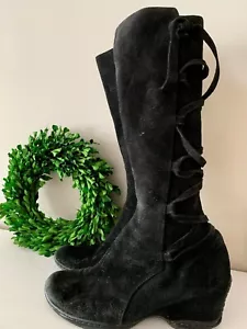 Botas de mujer SOFFT de cuero gamuza holgadas para motociclista con correa cruzada talla 7/7,5 ks4 - Imagen 1 de 6