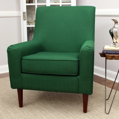 Laura Mid Century Lounge Chair Contemporary Wooden Legs Lightweight Accent Chair Cover