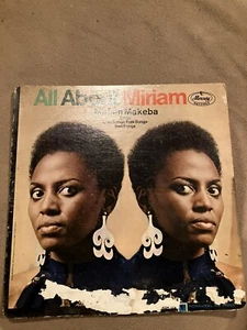MIRIAM MAKEBA: All About Miriam NM1966LP Vinyl Record LP W/ Original Worn Sleeve - Picture 1 of 6