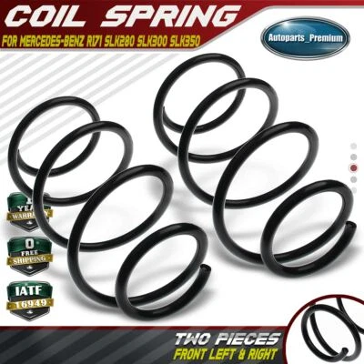2Pcs Front Left & Right Coil Spring for Mercedes-Benz R171 SLK280 SLK300 SLK350 - Image 1 of 4