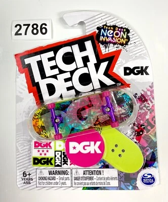 Diapasón Tech Deck | DGK NEON INVASION - ULTRA RARO/Nuevo/Exclusivo Foto 1 de 2