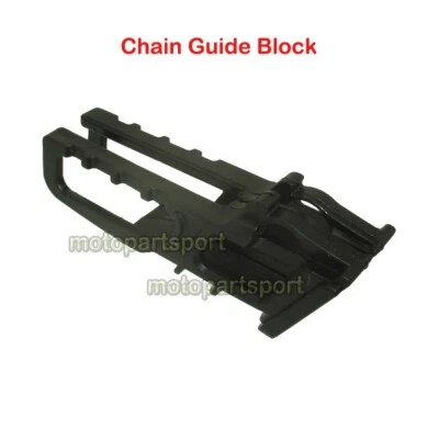 Bloque de desgaste guía de cadena negro para moto de cross Honda CRF250R CRF250X CRF450R CRF450X Foto 1 de 4