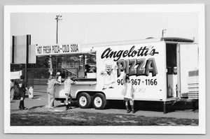 RPPC Angelotti's Pizza Truck at the Manalapan Soccer Tournament NJ 1994 Postcard - Picture 1 of 4