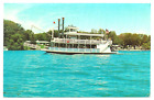 LADY of the LAKE River Boat 1960s by “SUN” Johnson Co & Wisconsin Post Card Co