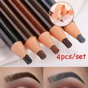 4pcs Waterproof Microblading Eyebrow Peel-off Pencil Eye Brow Makeup Cosmetic AU - Picture 1 of 12