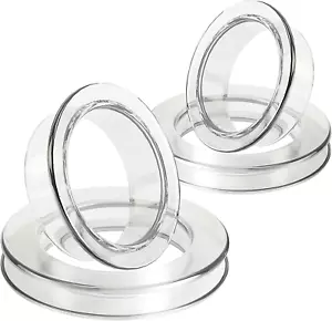 Patio Table Umbrella Hole Ring - Silicone Transparent Cap Set for Garden Parasol - Picture 1 of 8