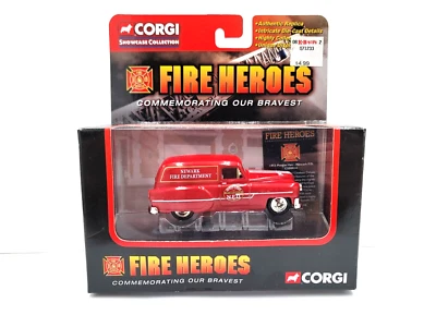 2002 CORGI CLASSICS FIRE HEROES - 1953 PONTIAC VAN - NEWARK F.D. CS90014 - NICE - Image 1 of 4