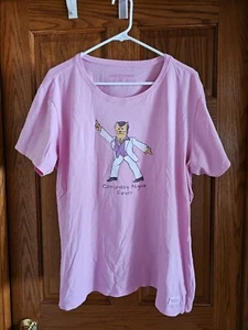 Life Is Good TShirt Women XXL Pink Cat Short Sleeve Crew Neck Crusher Tee Shirt  - Picture 1 of 2