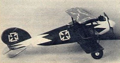 Albatros Triplane Control Line 26" R/C Model Airplane Printed Plans & Templates - Image 1 of 2